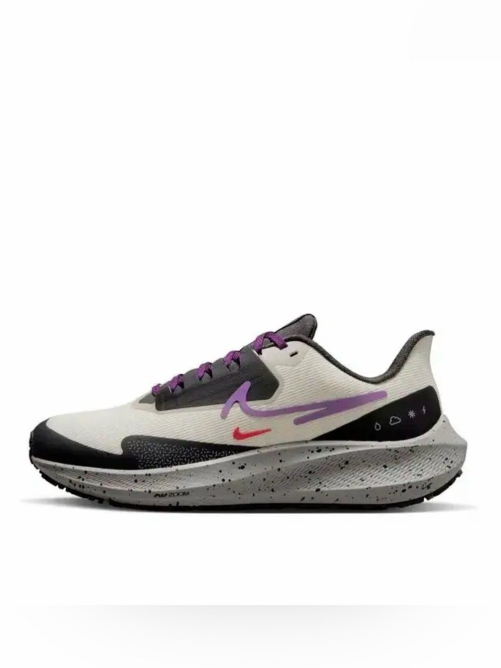 Nike Women’s White, Purple & Black Running Shoe Size US 7